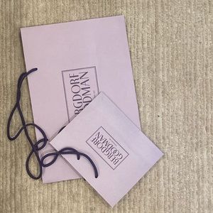 2 bergdorf Goodman paper bags